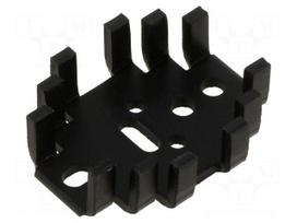 Heatsink: extruded | U | black | L: 41.3mm | W: 33mm | H: 12.7mm | 14K/W