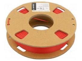 Filament: PLA | 1.75mm | red | 190÷220°C | 200g