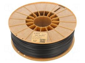 Filament: ABS+ | 1.75mm | black | 230÷270°C | 1kg | Table temp: 80÷110°C