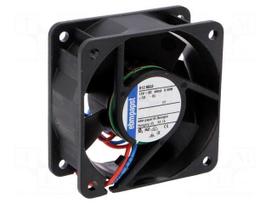 Fan: DC | axial | 12VDC | 60x60x25mm | 21m3/h | 16dBA | slide