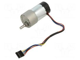 Motor: DC | with gearbox | 6÷12VDC | 5.5A | Shaft: D spring | 200rpm