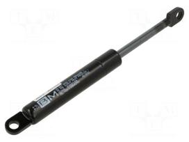 Gas spring | mounting holes | L: 205mm | Øout: 18mm | Piston diam: 8mm