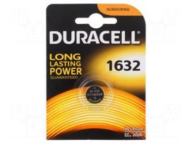 Battery: lithium | CR1632 | 3V | non-rechargeable | Ø16x3.2mm | 1pcs.