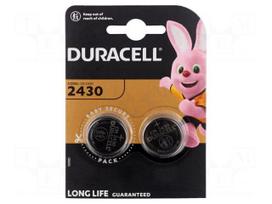 Battery: lithium | CR2430,coin | 3V | non-rechargeable | Ø24x3mm