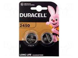 Battery: lithium | CR2450,coin | 3V | non-rechargeable | Ø24x5mm