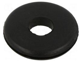 Grommet | Ømount.hole: 31.75mm | Øhole: 12.7mm | rubber | black