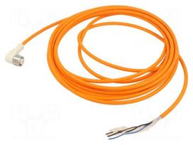 Cable: for sensors/automation | PIN: 4 | M12 female | angled | 5m | plug