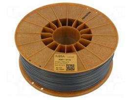 Filament: ABS+ | 1.75mm | grey | 230÷270°C | 1kg | Table temp: 80÷110°C
