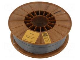 Filament: PLA | 1.75mm | grey | 190÷225°C | 1kg | Table temp: 40÷60°C