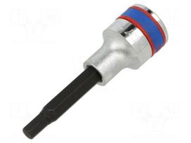 Socket: hex key-bit | HEX 6mm | 1/2" | Socket bit length: 80mm