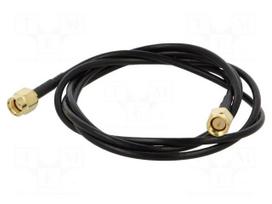 Cable | 1m | RP-SMA male,SMA male | black | straight | 50Ω