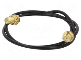 Cable | 0.5m | RP-SMA female,SMA female | black | straight | 50Ω