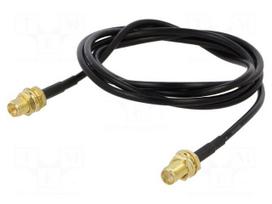 Cable | 1m | RP-SMA female,SMA female | black | straight | 50Ω