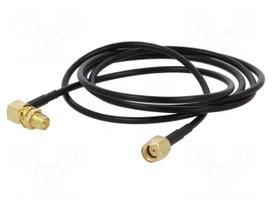 Cable | 1m | RP-SMA male,RP-SMA female | black | angled,straight | 50Ω