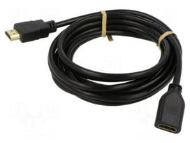 Cable | HDMI socket,HDMI plug | HDMI 2.0,High Speed + Ethernet