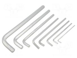 Wrench: hex key-set | inch | long | 8pcs.
