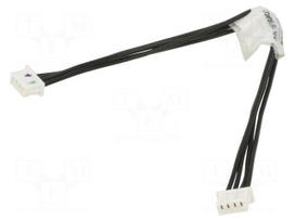 Cable | female-female | PIN: 4 | 0.1m | 1A | 125V | tinned | 28AWG | 4x28AWG