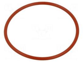 O-ring gasket | silicone | Thk: 2.62mm | Øint: 56.82mm | red | -60÷160°C