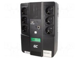 Power supply: UPS | 360W | 600VA | 207÷253V | 270x190x92mm | 7Ah | 2÷10ms