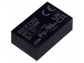 Converter: DC/DC | 3W | Uin: 36÷160VDC | Uout: 12VDC | Iout: 250mA | DIP24