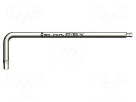 Wrench: hex key | inch,Hex Plus,spherical | HEX 1/4"