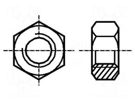 Nut | hexagonal | M10 | 1.5 | acid resistant steel A4 | 17mm | BN 629
