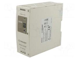 Power supply: switching | for DIN rail | 240W | 24VDC | 10A | 92÷264VAC