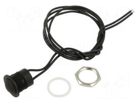 Switch: push-button | Pos: 2 | SPST-NO | 2A/24VDC | OFF-(ON) | IP65 | 500V