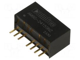 Converter: DC/DC | 6W | Uin: 18÷36VDC | Uout: 15VDC | Iout: 400mA | SIP8