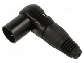 Connector: XLR | plug | male | RAMP | PIN: 5 | angled 90° | for cable
