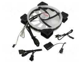 Fan: DC | axial | 12VDC | 140x140x25mm | 21.2dBA | ball | 1200rpm | 1pcs.