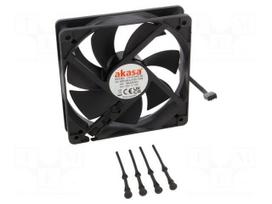 Fan: DC | axial | 12VDC | 120x120x25mm | 32dBA | HDB | 600÷1600rpm | black