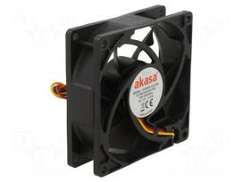 Fan: DC | axial | 12VDC | 80x80x25mm | 31dBA | EBR | 3000rpm | 4.04mmH2O