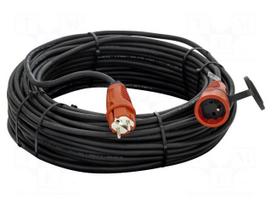 Extension lead | H05RR-F | 3G1.5mm2 | 40m | rubber | black | 16A