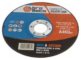 Cutting wheel | Ø: 125mm | Disc thick: 1.6mm | Holder: assembly hole