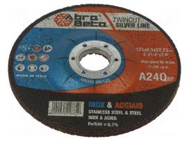 Grinding wheel | Ø: 125mm | Thk: 6.5mm | Holder: assembly hole