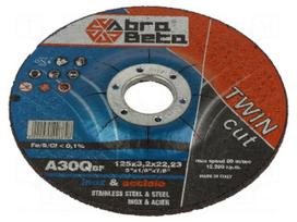Cutting wheel | Ø: 125mm | Disc thick: 3.2mm | Holder: assembly hole