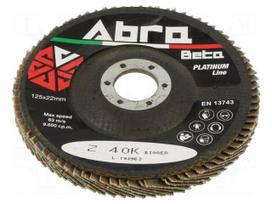 Flap grinding wheels | Ø: 125mm | Granularity: 40 | 22.23mm