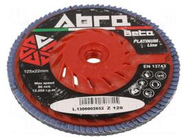 Flap grinding wheels | Ø: 125mm | Granularity: 120 | vented | 22.23mm