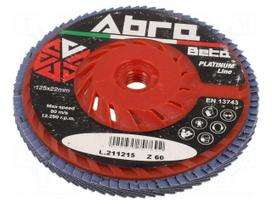 Flap grinding wheels | Ø: 125mm | Granularity: 60 | vented | 22.23mm