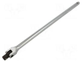 Wrench: knob | 1/2" | Chrom-vanadium steel | tiltable | 457mm | socket