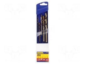 Drill set | for metal | high speed steel cobalt HSS-Co | 5pcs.