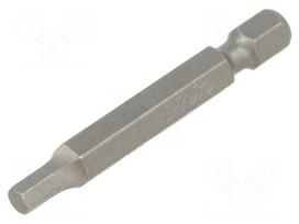 Screwdriver bit | hex key | HEX 4mm | 1/4" | Overall len: 50mm