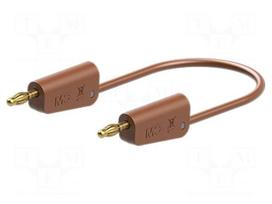Test lead | 60VDC | 30VAC | 32A | banana plug 4mm,both sides | brown