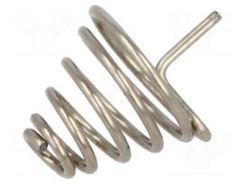 Spring contact | A,AA,CR123A,CR2,R6 | Batt.no: 1 | PCB,THM