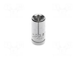 Socket: 6-angles | socket spanner | HEX 8mm | 1/4"