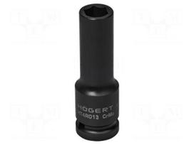 Socket: 6-angles | socket spanner,impact | HEX 13mm | 1/2" | long