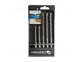 Drill set | for concrete | concrete | Holder: SDS-Plus® | 5pcs.