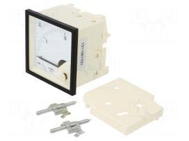Ammeter | on panel | I AC: 0÷10A | True RMS | Class: 1.5 | 40÷72Hz | 600V