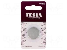 Battery: lithium | CR2430,coin | 3V | non-rechargeable | Ø24x3mm